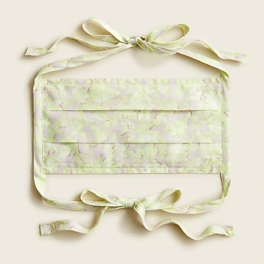 J. Crew Reusable Washable Fabric Tie Masks, Set of 3, NWT